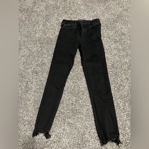 Abercrombie High Waisted Black Skinny Jeans size 27R or 4R